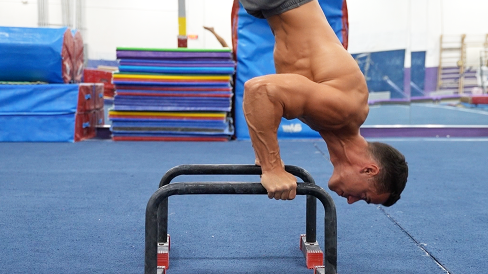 Handstand push-up tutorial